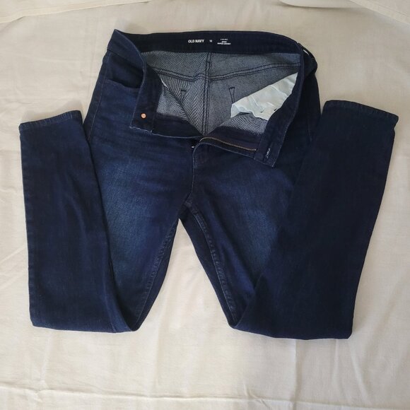 Old Navy Blue Jeans NWOT Size 12 High Rise Super Skinny WOW - Picture 2 of 15